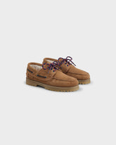 Mocassini in Suede e Montone con Suola Carrarmato | 