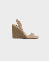 Diana Soft Suede Slingback Open-Toe Wedge Espadrilles - Women's Shoes | 