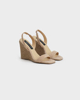 Diana Soft Suede Slingback Open-Toe Wedge Espadrilles - Women's Shoes | 