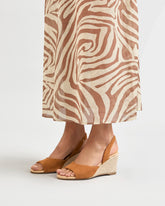 Lou Leather Wedge Mule Espadrilles - Women's Shoes | 
