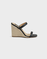 Lou Leather Wedge Mule Espadrilles - Women's Shoes | 