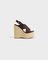 Cleo Soft Suede Chunky Crossover Wedge Espadrilles - Women's Shoes | 