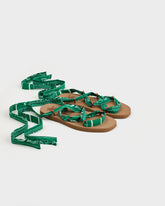 Eva And Cotton Bandana Tie-Up Swim Sandals - Swim Sandals | 