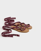 Eva And Cotton Bandana Tie-Up Swim Sandals - Swim Sandals | 