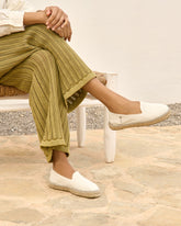 Organic Linen Flat Espadrilles - The Summer Total Look | 