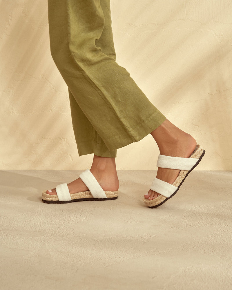 Two Straps Sandals - White