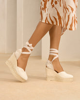 Organic Hemp Heart-Shaped<br />Wedge Espadrilles - Women’s Shoes | 