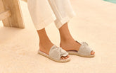 Organic Hemp Sandals With Knot - Sandals | 