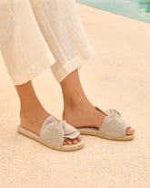 Organic Hemp Sandals With Knot - Women’s Sandals | 
