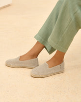 Organic Linen Flat Espadrilles - Women's Bestselling Shoes | 