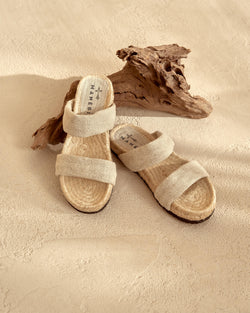 Two Straps Sandals - Natural