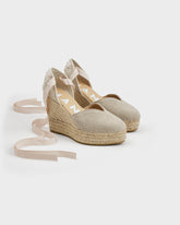 Organic Hemp Heart-Shaped Wedge Espadrilles - Wedge Espadrilles | 