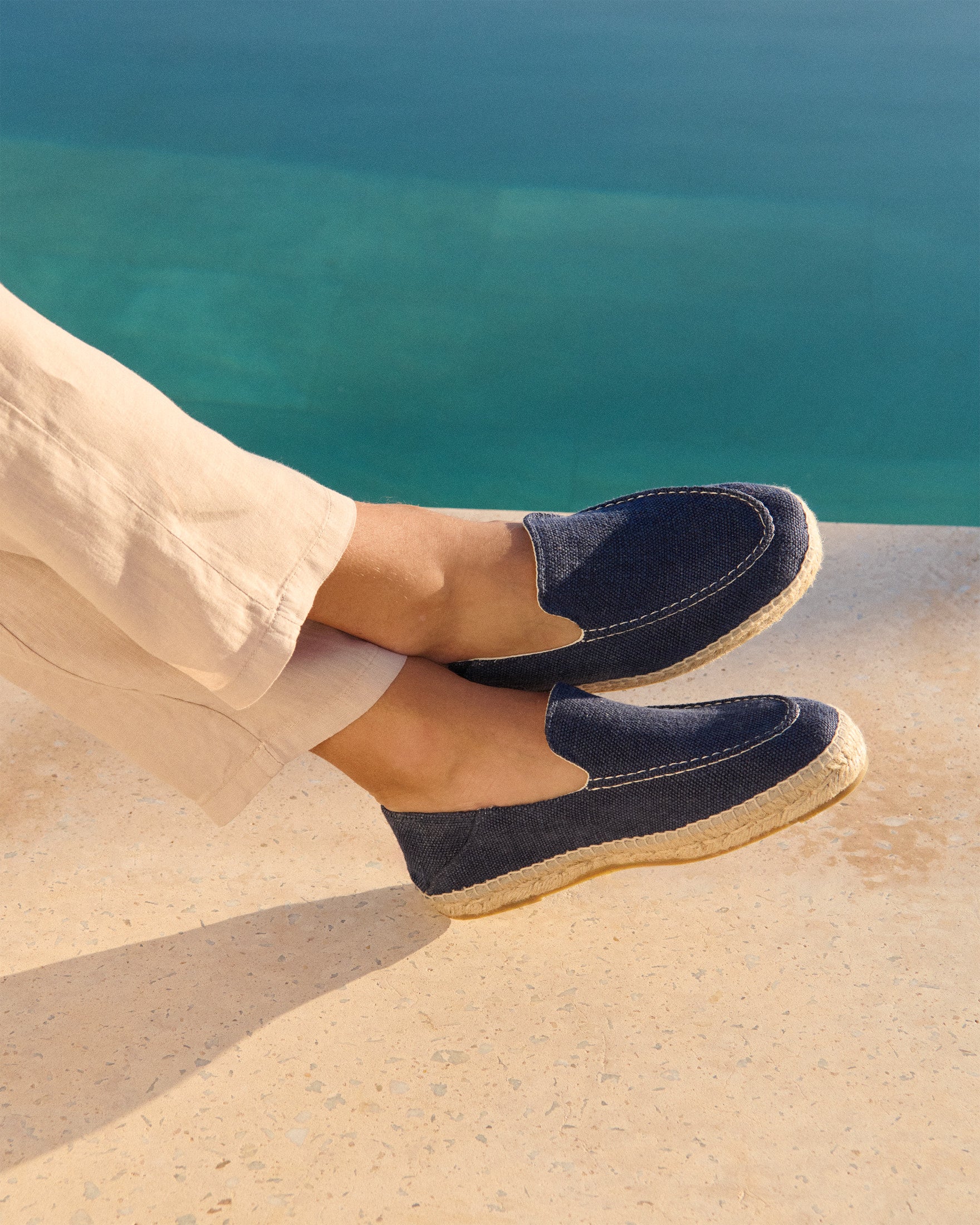 Manebí Organic Hemp Traveler Loafers|Espadrilles - Navy