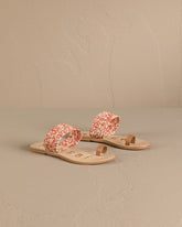 Raffia & Leather<br />Toe Ring Sandals - All products no RTW | 