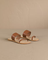 Leather Two Bands Sandals - All products no RTW | 