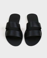 Leather Two Bands Sandals | 