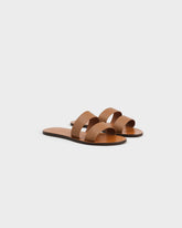 Leather Two Bands Sandals - Women’s Sandals | 