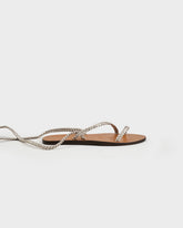 Leather Tie-Up Multi Braid Bands Sandals - Women’s Sandals | 