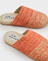 Raffia Crochet Jute Clog Mules | 