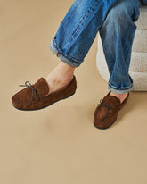 Paradiso Suede With Faux Fur Moccasins - Men’s Loafers | 