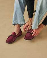 Paradiso Suede With Faux Fur Moccasins - Men’s Loafers | 