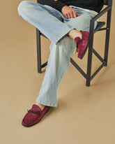 Paradiso Suede With Faux Fur Moccasins - Men’s Loafers | 
