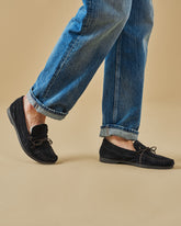 Paradiso Suede With Faux Fur Moccasins - Men’s Loafers | 