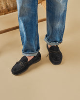 Paradiso Suede With Faux Fur Moccasins - Men’s Loafers | 