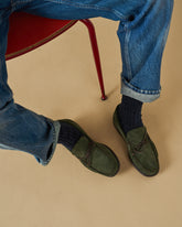 Paradiso Suede With Faux Fur Moccasins - Men’s Loafers | 