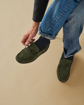 Paradiso Suede With Faux Fur Moccasins - Men’s Loafers | 