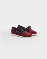 Swan Suede & Denim Boat Shoes - Women's Boat Shoes | 