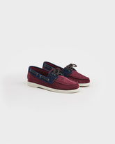Swan Suede & Denim Boat Shoes - Women's Boat Shoes | 