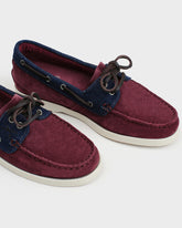 Swan Suede & Denim Boat Shoes - Women's Boat Shoes | 
