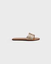 Leather Multi Stripes Band Sandals - Women’s Sandals | 