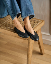 Nappa Leather Ballet Flats - Women's Shoes | 