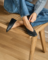 Nappa Leather Ballet Flats - Women's Shoes | 