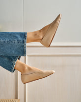 Nappa Leather Ballet Flats | 