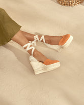 Soft Suede Heart-Shaped<br />Wedge Espadrilles - All | 