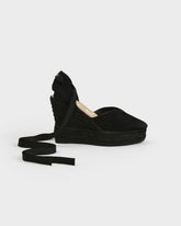 Espadrillas con Zeppa e Scollo a Cuore in Pelle Scamosciata - Espadrillas con Zeppa | 