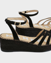 Sandalo Espadrillas in Suede Morbido a Tre Fasce | 