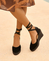 Soft Suede Wedge Espadrilles - All | 