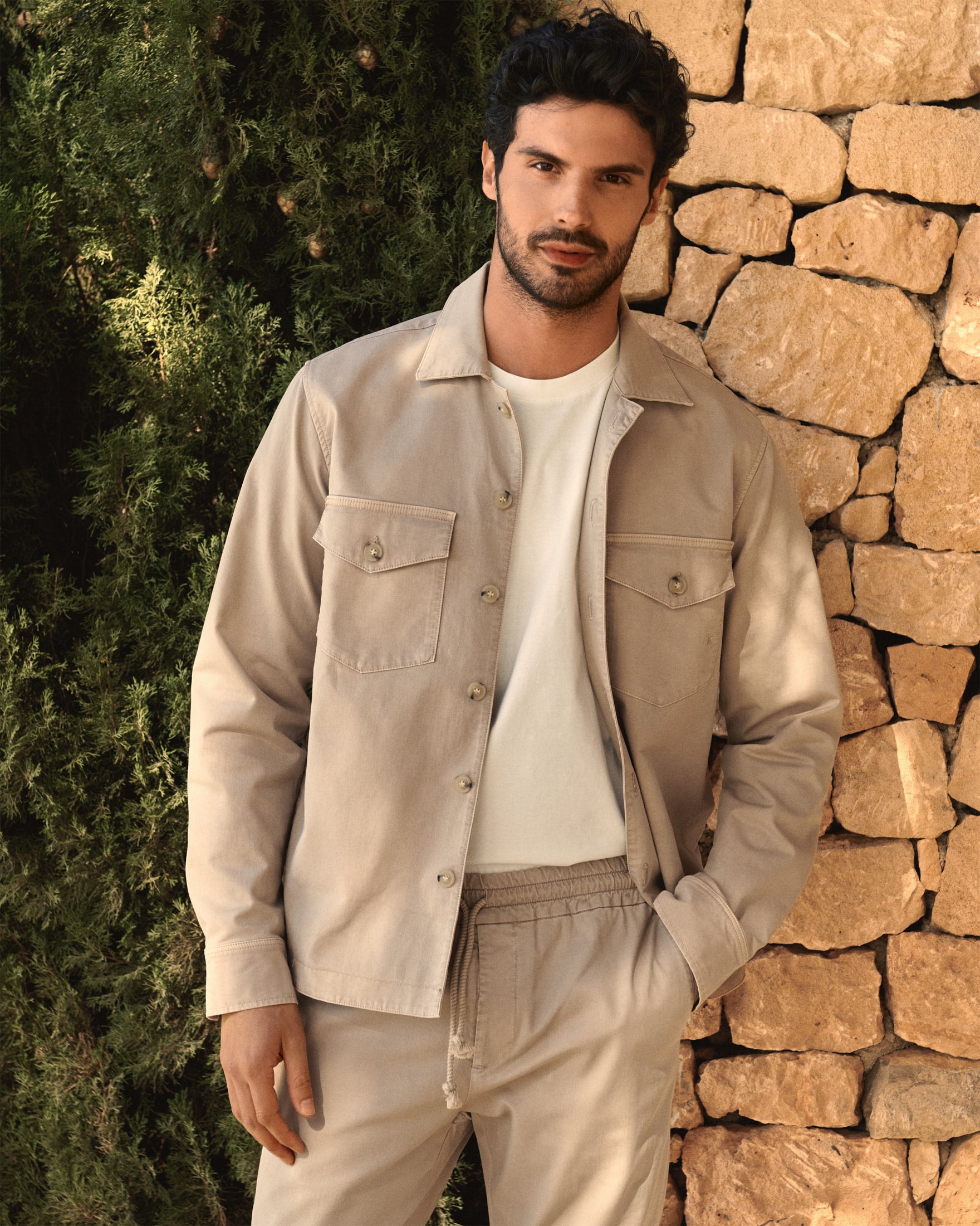 Manebí Stonewashed Cotton|Santa Fe Field Jacket - Beige