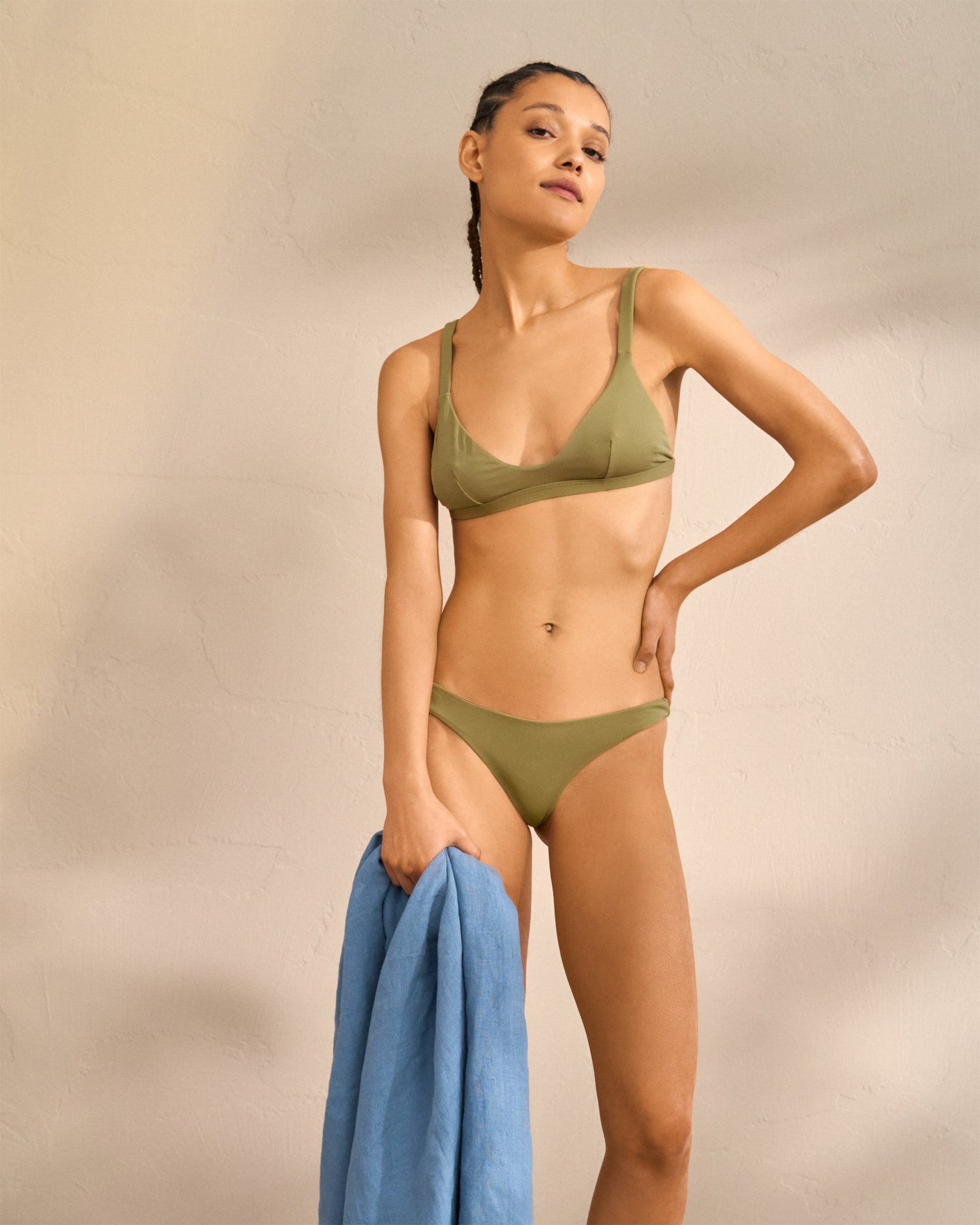 Surf Bikini - Soft Touch - Kaki Green