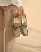 Suede With Faux Fur Moccasins - Men's Collection | 