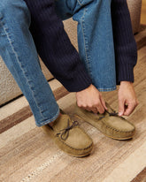 Suede With Faux Fur Moccasins - SPRING PROMO|MEN | 