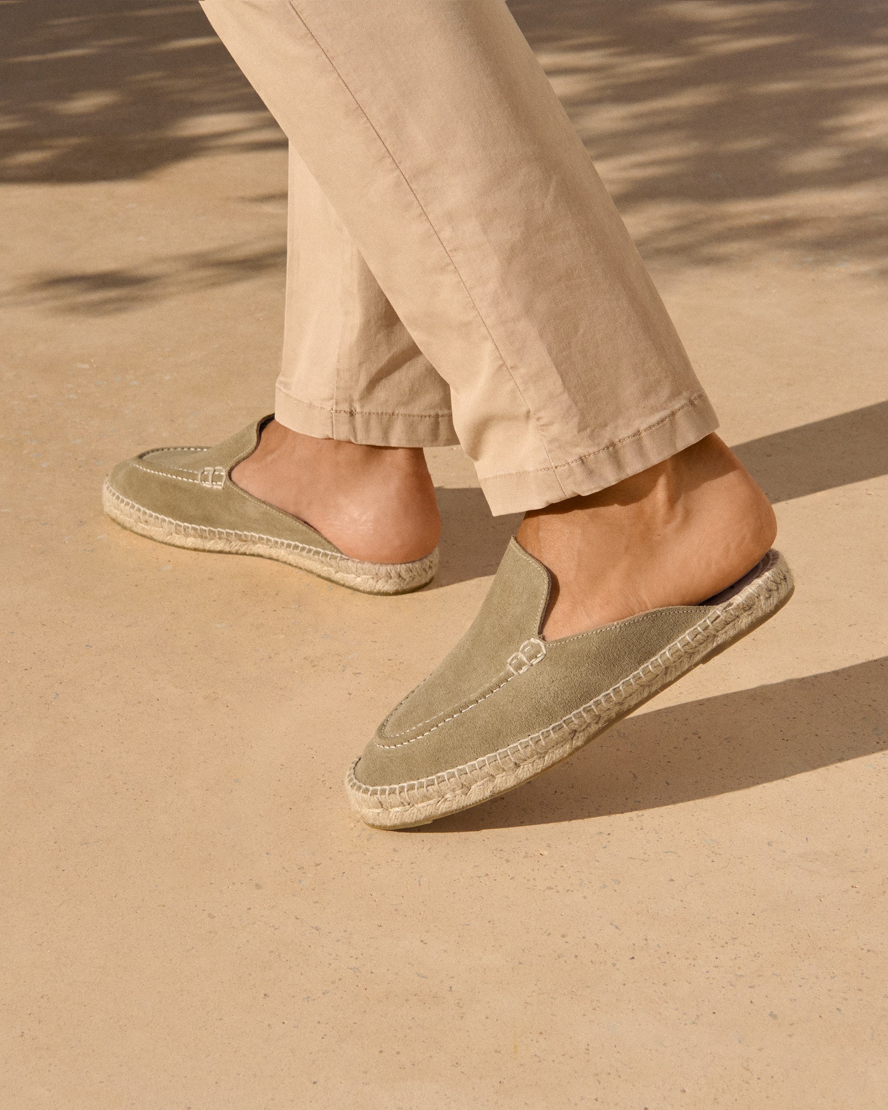 Suede Traveler Loafers Mules - Hamptons Forest