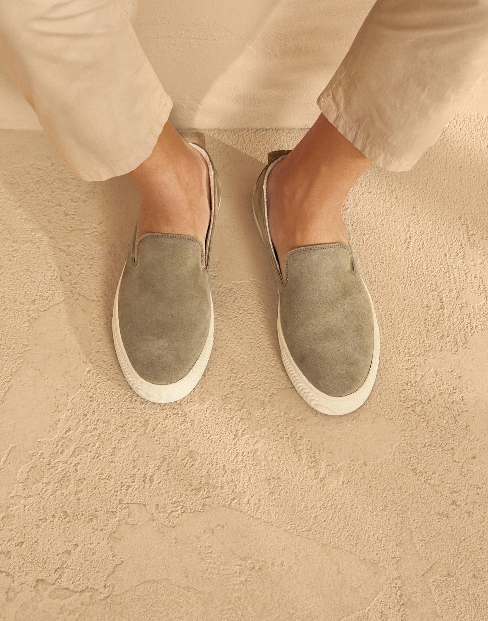Suede Slip-On - Forest