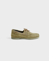 Scarpe da Barca in Pelle Scamosciata - Total Look|Dubai Uomo | 