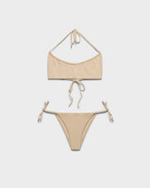 Halterneck Bandeau Bikini - R48UD - Bleached Sand | 