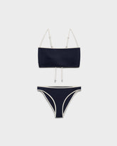 Edged Open-Back Bralette Bikini - Beachwear Collection | 
